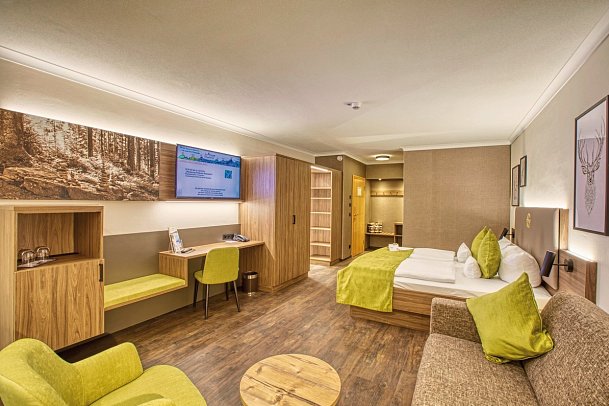 Hotel Gut Schmelmerhof - Wohnbeispiel Doppelzimmer Komfort Loderwinkl (Zimmercodierung DF2)