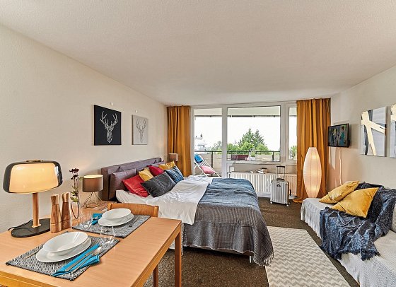 Predigtstuhl Resort - Wohnbeispiel Studio (Zimmercodierungen SB1, SC1 & SB4)