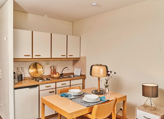 Predigtstuhl Resort - Wohnbeispiel Studio (Zimmercodierungen SB1, SC1 & SB4)
