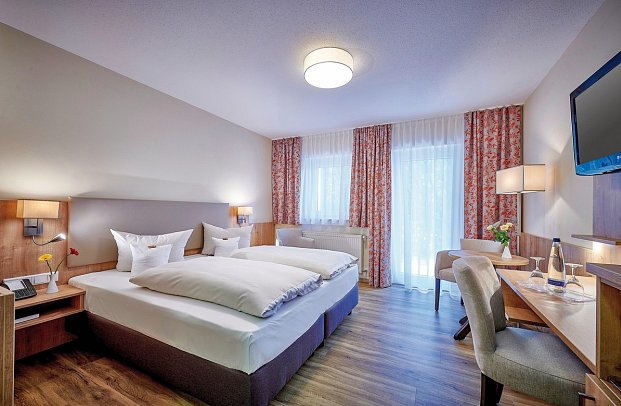 Hotel Herzog Heinrich - Wohnbeispiel Doppelzimmer Ahorn (Zimmercodierung DB1)