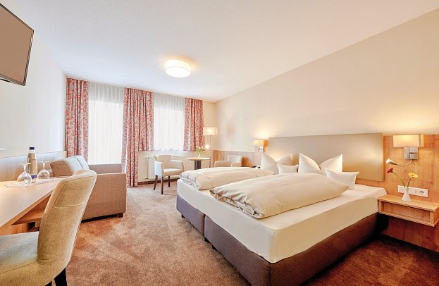 Hotel Herzog Heinrich - Wohnbeispiel Doppelzimmer Ahorn (Zimmercodierung DB1)