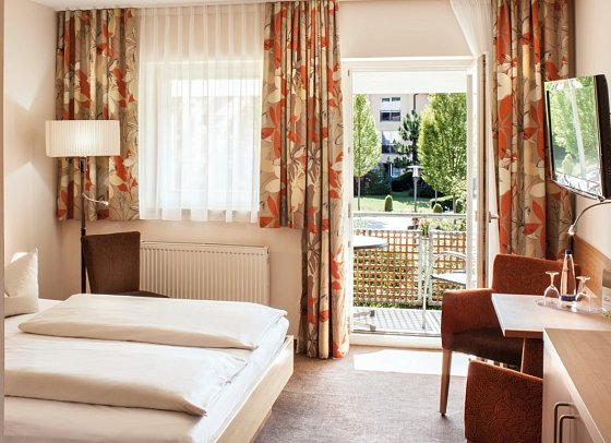 Hotel Herzog Heinrich - Wohnbeispiel Doppelzimmer Komfort (Zimmercodierung DF1)