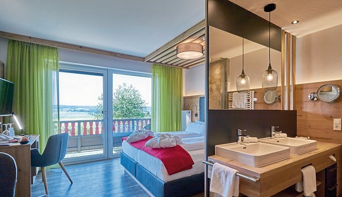 Wellnesshotel Zum Koch - Wohnbeispiel Doppelzimmer Komfort (Zimmercodierung DF1)