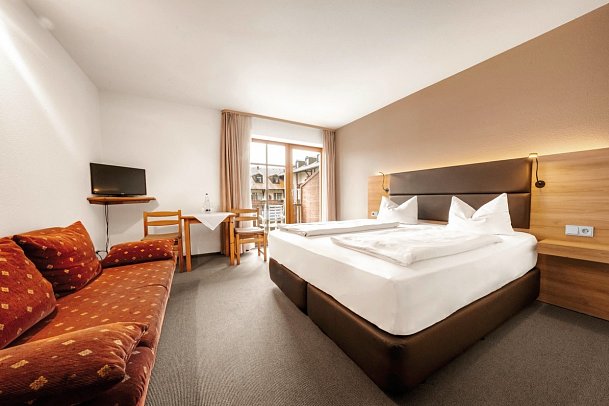 Donna Landhotel Rosenberger - Wohnbeispiel Doppelzimmer Balkon oder Terrasse (Zimmercodierung DB2)