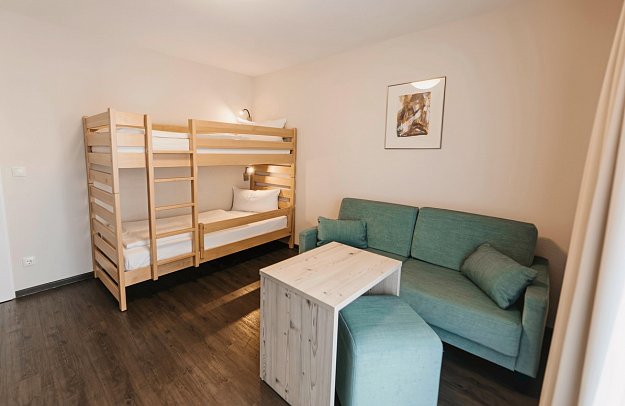 Sonnenhotel Bayerischer Hof - Wohnbeispiel Appartement 1 Schlafzimmer Komfort (Zimmercodierung AF2)