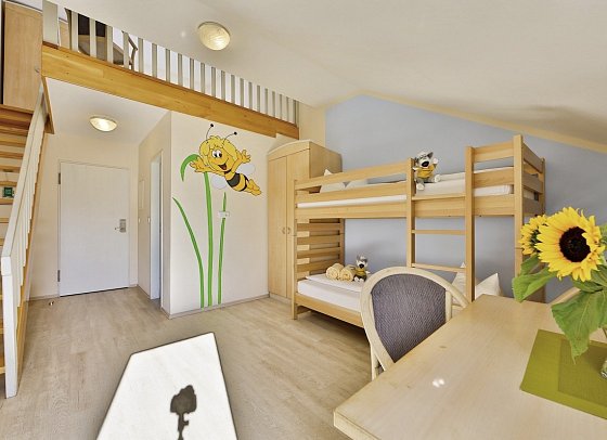 Sonnenhotel Bayerischer Hof - Wohnbeispiel Familienzimmer Standard Galerie (Zimmercodierung FG1)