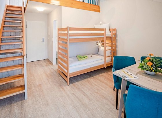 Sonnenhotel Bayerischer Hof - Wohnbeispiel Familienzimmer Comfort Galerie (Zimmercodierung FF1)