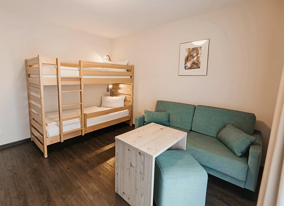 Sonnenhotel Bayerischer Hof - Wohnbeispiel Appartement 1 Schlafzimmer Komfort (Zimmercodierung AF2)