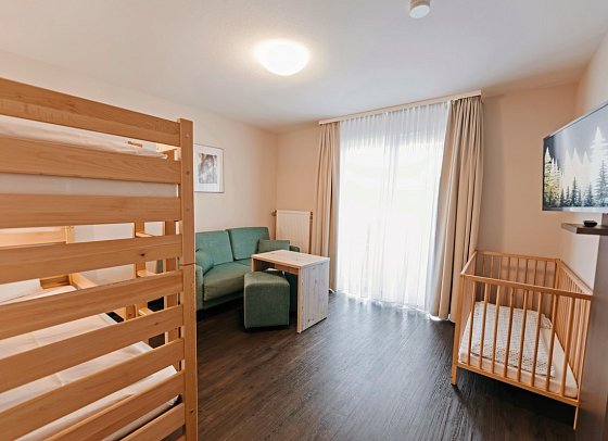 Sonnenhotel Bayerischer Hof - Wohnbeispiel Appartement 1 Schlafzimmer Komfort (Zimmercodierung AF2)