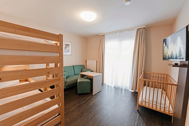 Sonnenhotel Bayerischer Hof - Wohnbeispiel Appartement 1 Schlafzimmer Komfort (Zimmercodierung AF2)