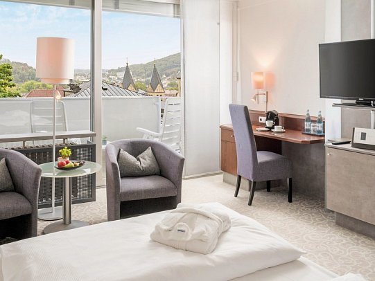 Hotel Frankenland - Wohnbeispiel Doppelzimmer Deluxe (Zimmercodierung DD1)