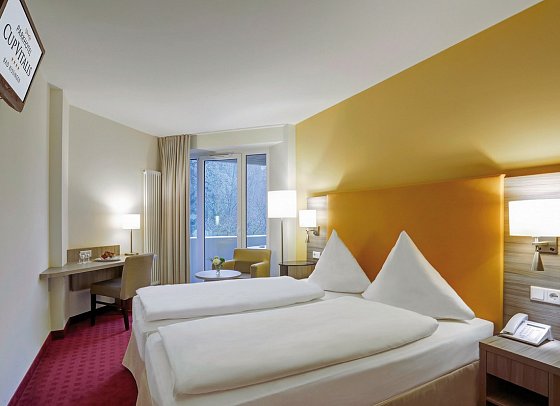 Parkhotel CUP VITALIS - Wohnbeispiel Doppelzimmer Standard Balkon (Zimmercodierung DG1)