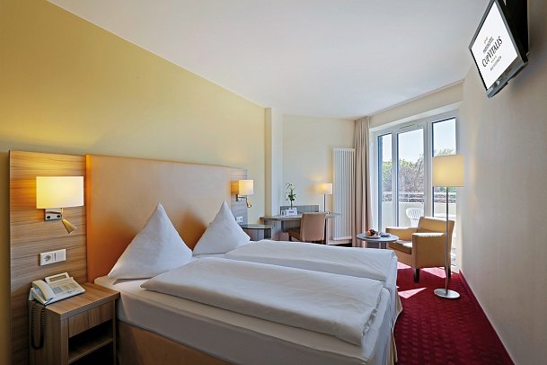 Parkhotel CUP VITALIS - Wohnbeispiel Doppelzimmer Komfort Balkon (Zimmercodierung DF1)