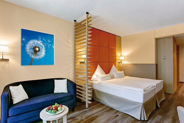 Parkhotel CUP VITALIS - Wohnbeispiel Doppelzimmer Deluxe Balkon (Zimmercodierung DD1)