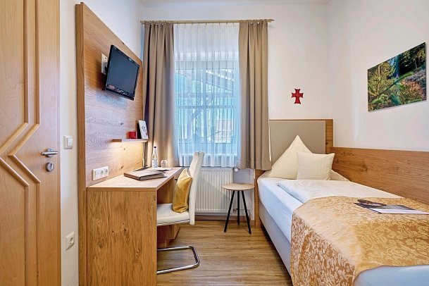 Wander und Aktivhotel Rösslwirt - Wohnbeispiel Einzelzimmer Standard (Zimmercodierung EG1)