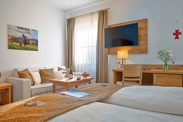 Wander und Aktivhotel Rösslwirt - Wohnbeispiel Doppelzimmer Comfort (Zimmercodierung DF1)
