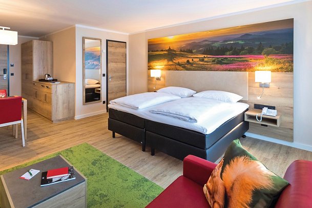 Rhön Park Aktiv Resort - Wohnbeispiel Studio Deluxe (Zimmercodierungen SD1, SD2, SB8 & SB9)
