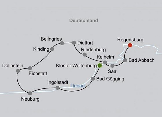 Rundtour Donau & Altmühl