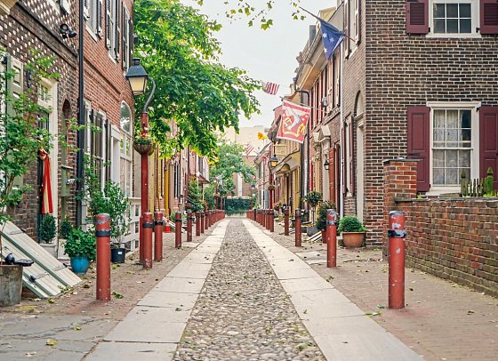 Bilderbogen des Ostens - Elfreth's Alley, Philadelphia