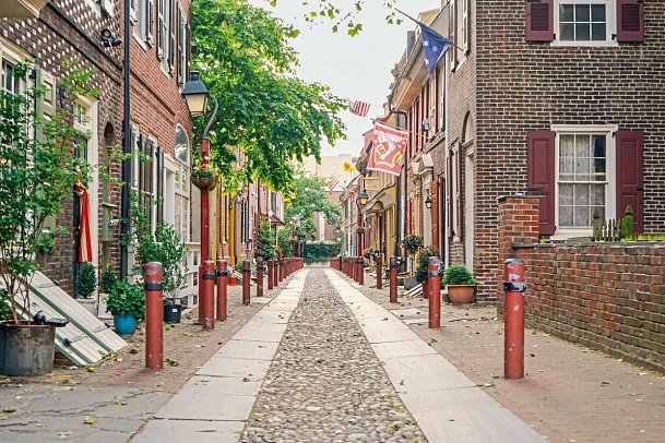 Bilderbogen des Ostens - Elfreth's Alley, Philadelphia