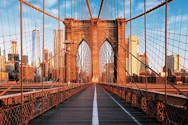 Vom Atlantik zum Pazifik - New York, Brooklyn Bridge