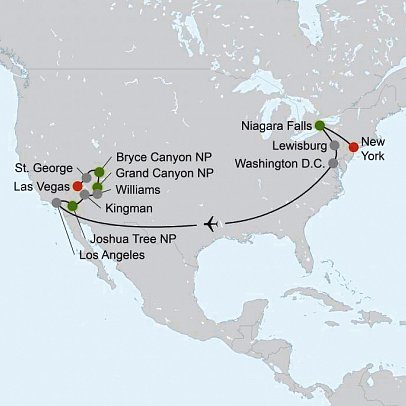 Vom Atlantik zum Pazifik