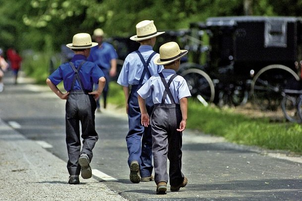 Sehenswürdigkeiten des Ostens - Amish Jungen
