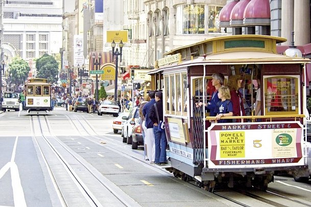 USA von Küste zu Küste (New York - San Francisco) - Cable Car