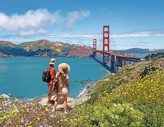 USA von Küste zu Küste (New York - San Francisco) - Golden Gate Bridge