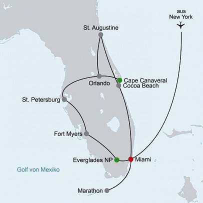 Manhattan Express & Florida Sunshine State inkl. Badeverlängerung (Superior-Variante, Ocean View)