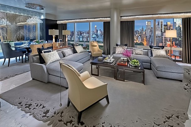 Mandarin Oriental New York - Wohnbeispiel Suite (Zimmercodierung WB2)