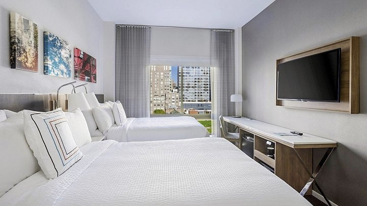 Fairfield Inn & Suites New York Manhattan/Central Park - Wohnbeispiel Guest Room Two Double beds (Zimmercodierung UG3)