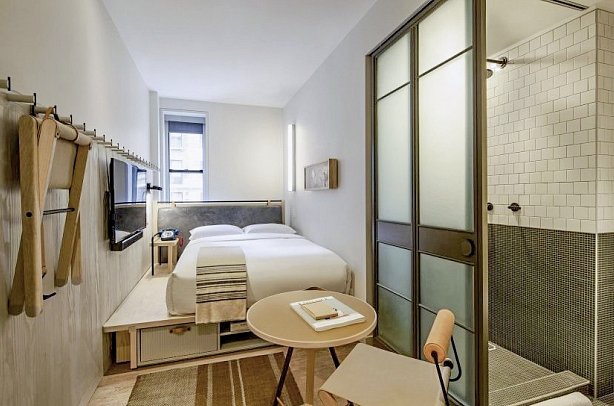 MOXY New York Times Square - Wohnbeispiel Standard One Full bed (Zimmercodierung UG6)