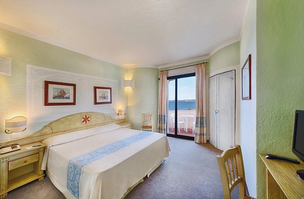 Grand Hotel Smeraldo Beach - Wohnbeispiel Doppelzimmer Meerblick (Zimmercodierung D1M)