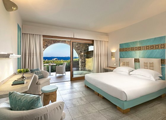 Valle dell`Erica Resort Thalasso & SPA - Wohnbeispiel Doppelzimmer Superior Licciola Meerblick (Zimmercodierung DSM)