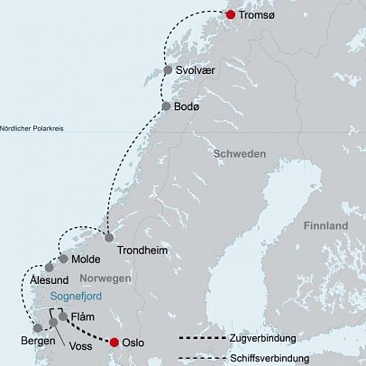 Das Beste aus Fjord- und Nordnorwegen im Winter