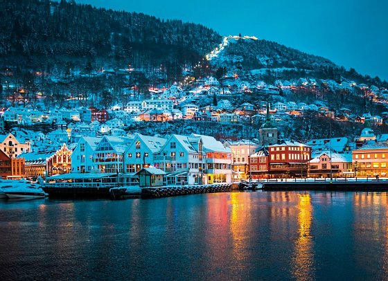 Winterliche Fjorde und Bergenbahn - Bergen
