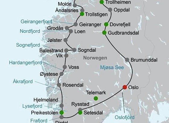 Fjordgiganten und Berglandschaften