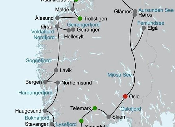 Große Südnorwegenreise