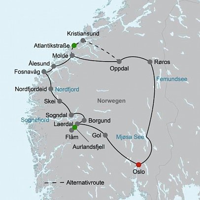 Reizvolles Norwegen