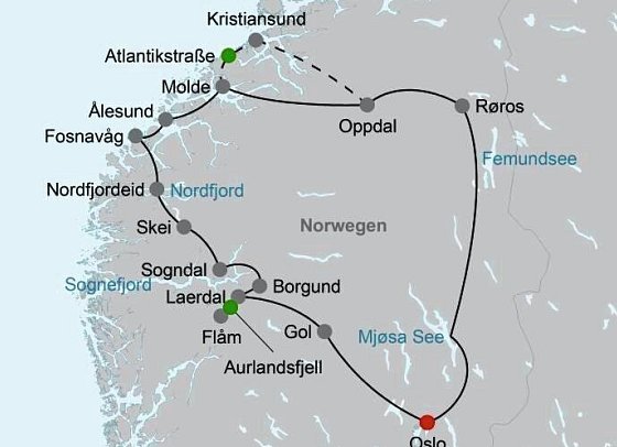 Reizvolles Norwegen