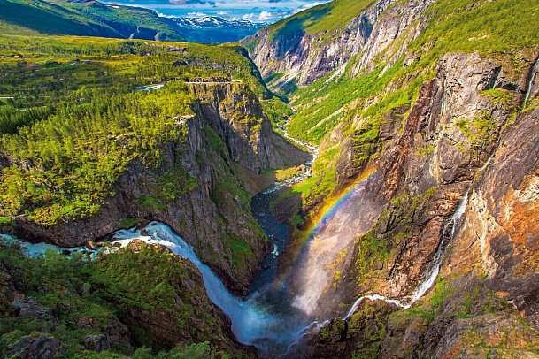 Fjorde, Gletscher und historische Hotels - Voringsfossen