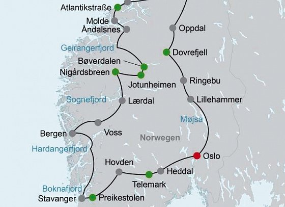 Norwegens Naturschauspiele erleben