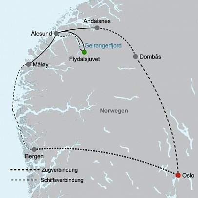 Winter im Geirangerfjord