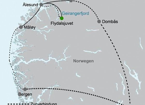 Winter im Geirangerfjord