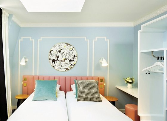 Hotel Pastel Paris - Wohnbeispiel Doppelzimmer Standard (Zimmercodierung DG1)