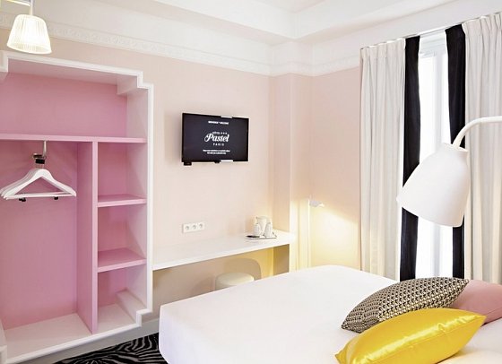 Hotel Pastel Paris - Wohnbeispiel Einzelzimmer Standard (Zimmercodierung EG1)