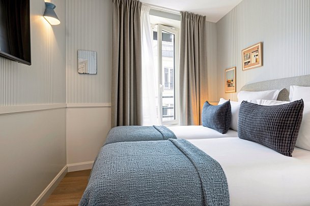 Le Petit Oberkampf Hotel & Spa - Wohnbeispiel Dreibettzimmer (Zimmercodierung TG1)