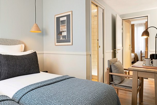 Le Petit Oberkampf Hotel & Spa - Wohnbeispiel Dreibettzimmer (Zimmercodierung TG1)