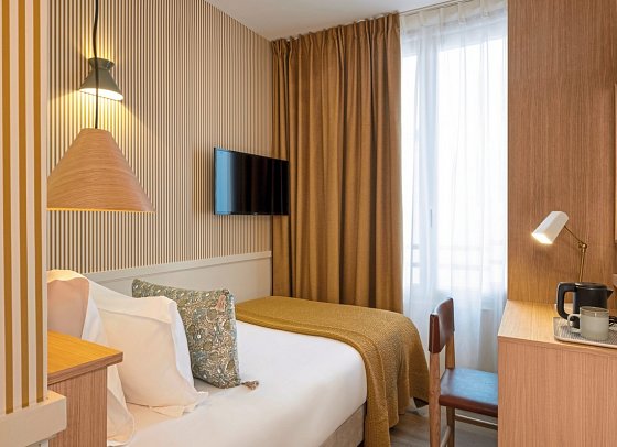 Le Petit Oberkampf Hotel & Spa - Wohnbeispiel Cosy Einzelzimmer (Zimmercodierung EG1)